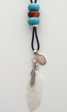 White Feather Necklace