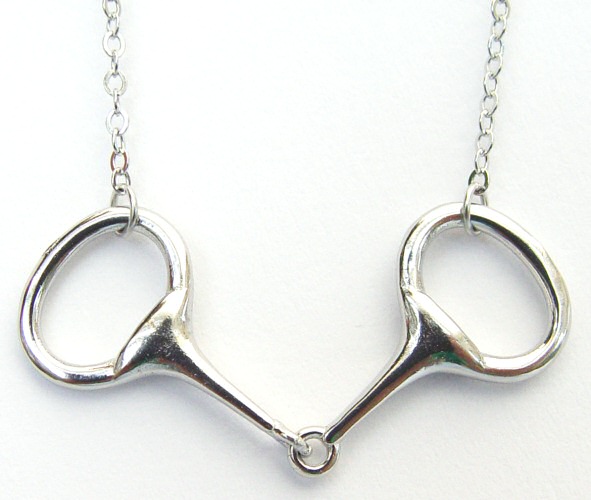Silver Snaffle Bit Necklace